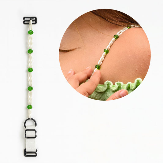 Pearl & Crystal Beaded Adjustable Bra Straps for Women