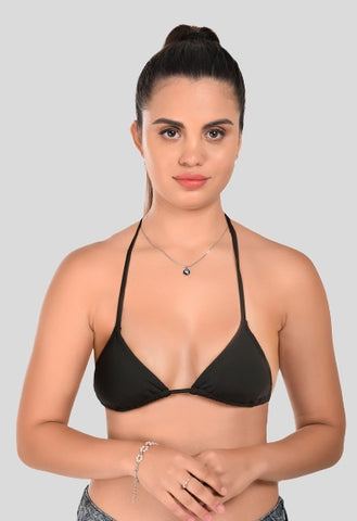 black bikini bra