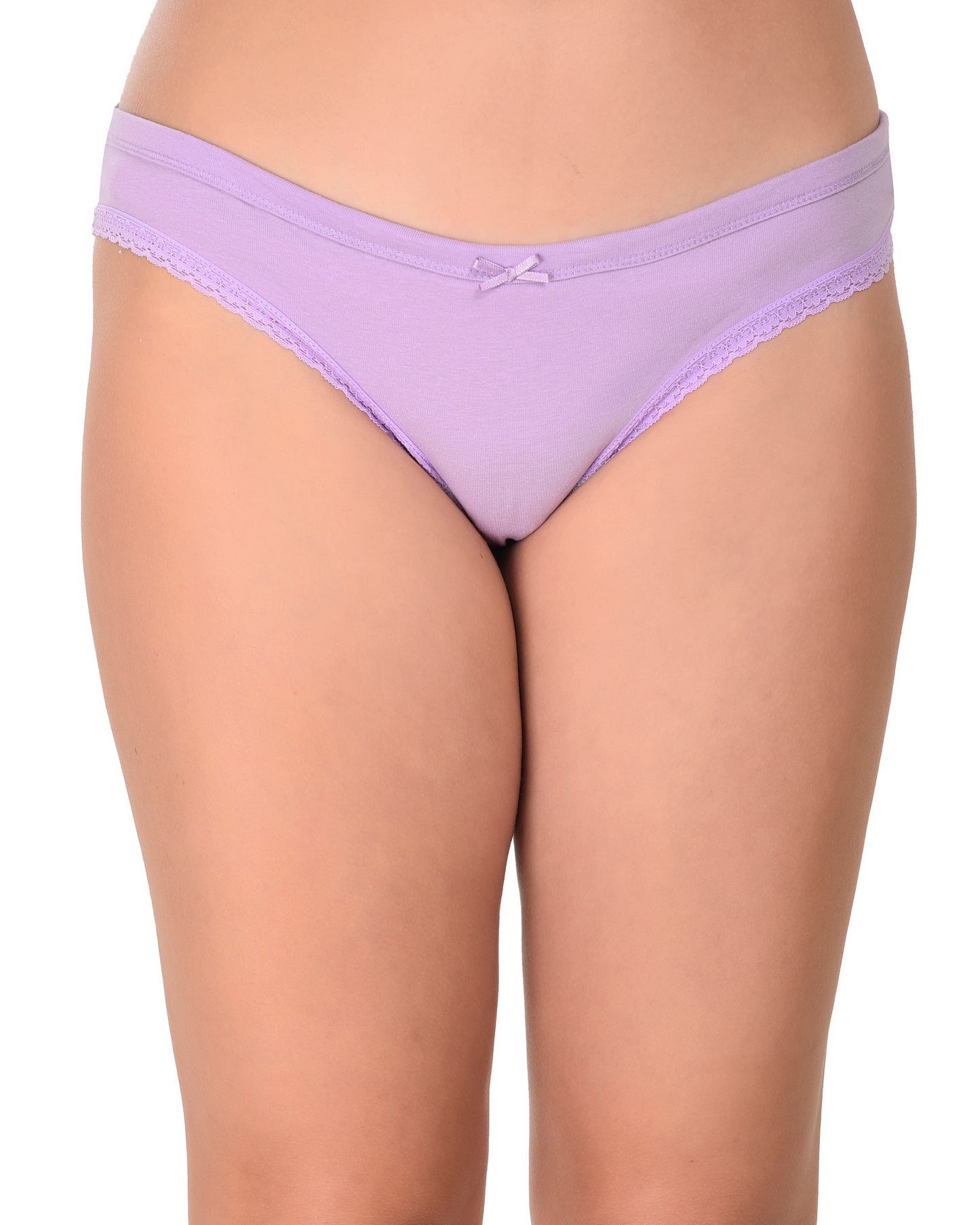 Ladies Purple Plain Low Rise Panty