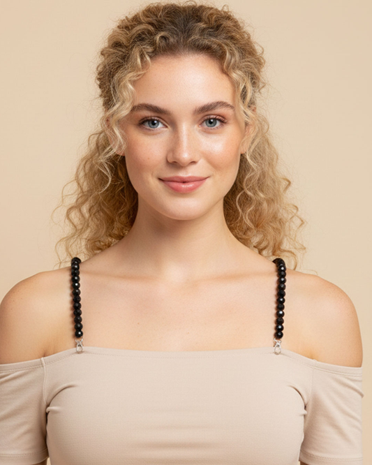 Adjustable Replacement Bra Straps for Women with Stylish Beaded Crystal Design