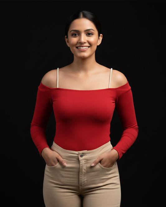 Elegant Pearl & Crystal Adjustable Bra Straps for Women