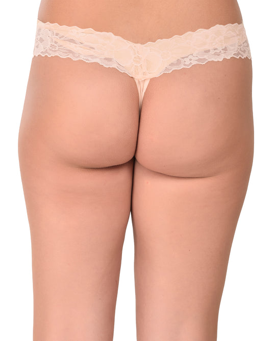 Lace Low Back Thong Panty