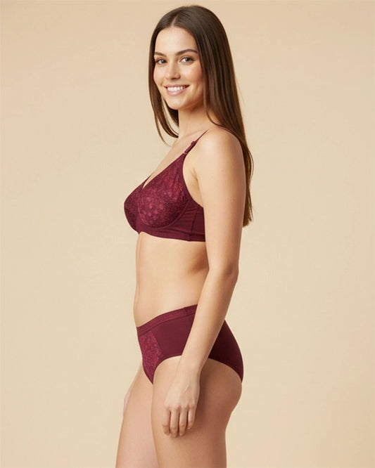 Women Floral Bra and Panty Lingerie Set – Soft Everyday Wear