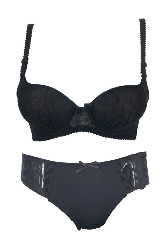 Women's Net Bra and Panty Set