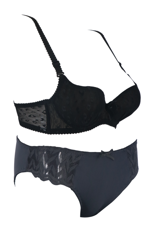 Women's Net Bra and Panty Set