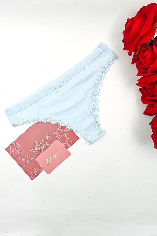 Women Cotton With Lace Panty (Pack of 2)