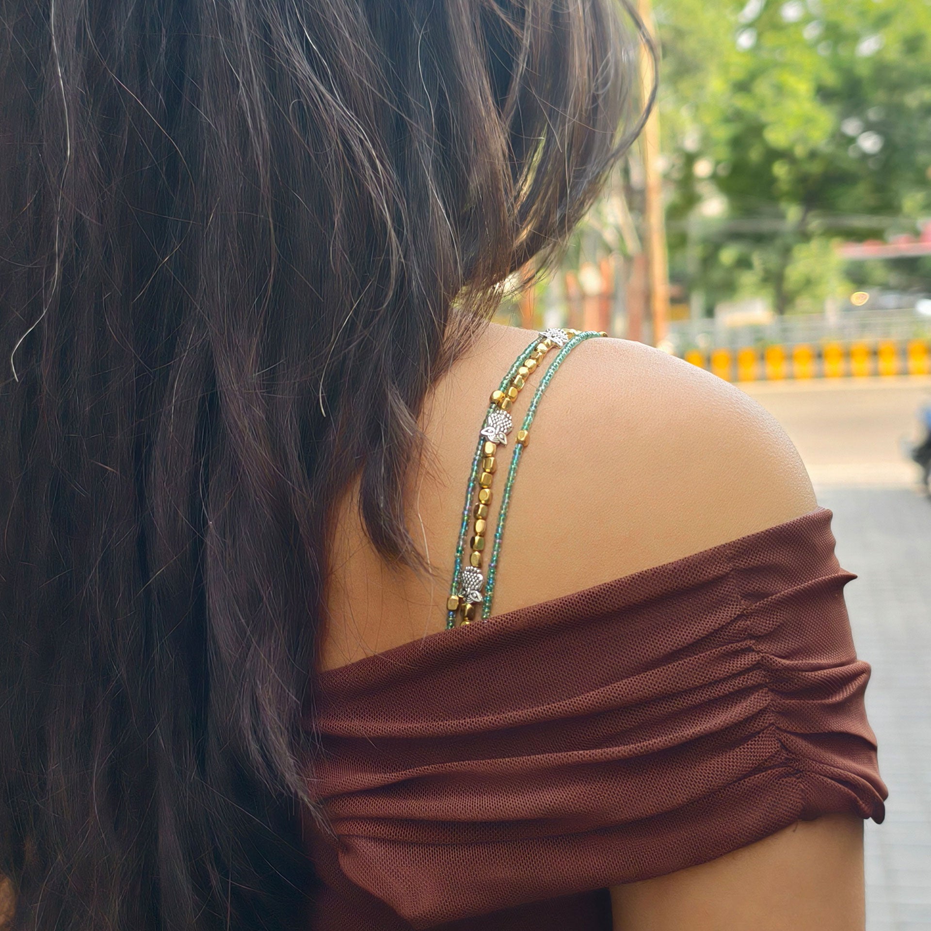 Pack of 3 Premium Beaded Bra Straps for Women | Detachable Straps