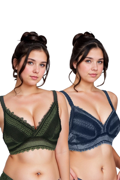 Women Lace Lightly Bra (Pack Of 2)