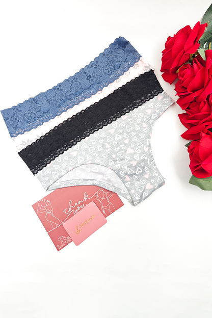 Women Floral Printed Cotton High Rise Panty