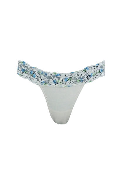 Printed Lace Low Rise G-String Panty