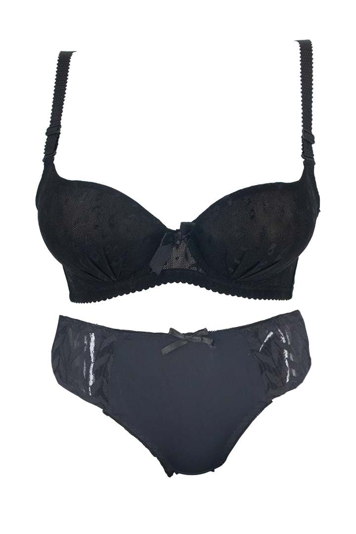 Women's Net Bra and Panty Set