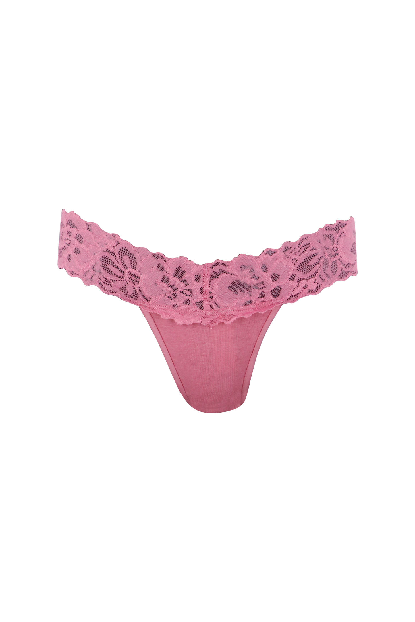 Pink Lace-Up G-String Panty