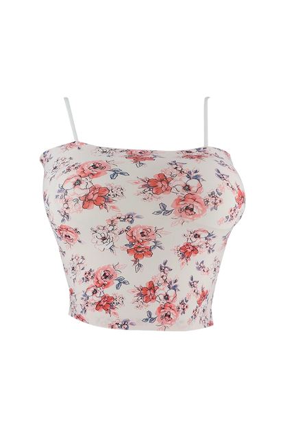 Stretchable Padded Top with Round Strap Blue