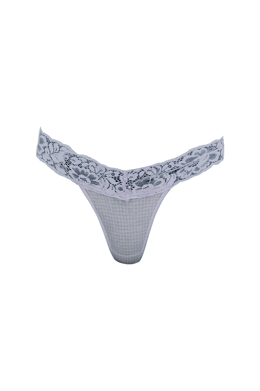 Purple Upper Lace G-String Underwear