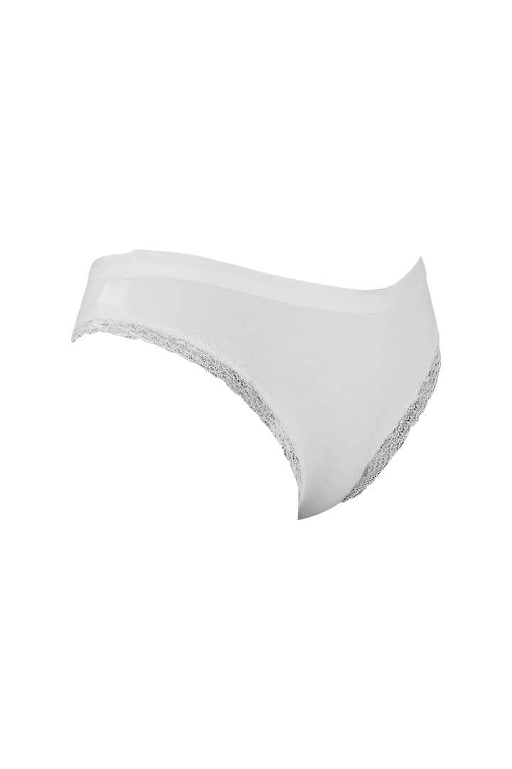 White Cotton Plain Low Rise Panty