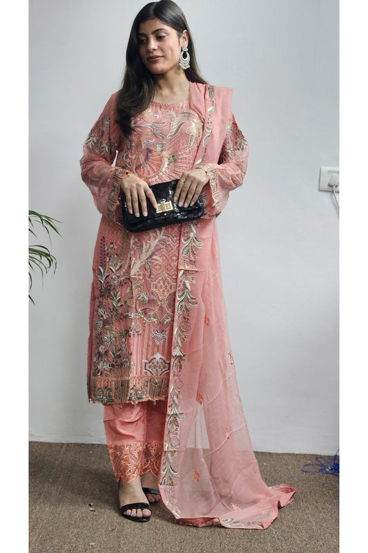 Pakistani Salwar Kameez Chiffon Dupatta Suit