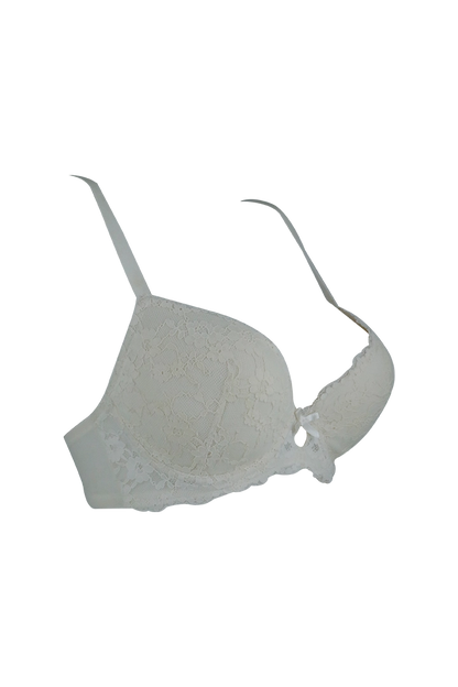 White Lace Desige Wired Bra