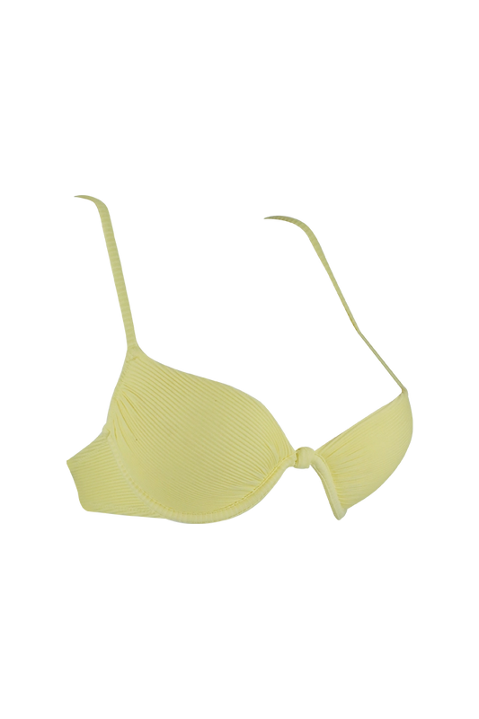 Women Wired Yellow Half Coverage Bra