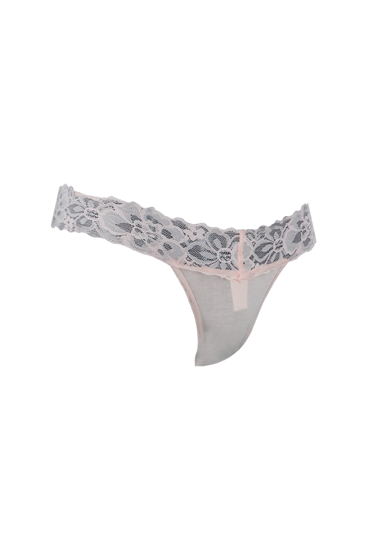 Lace Low Back G-String Panty