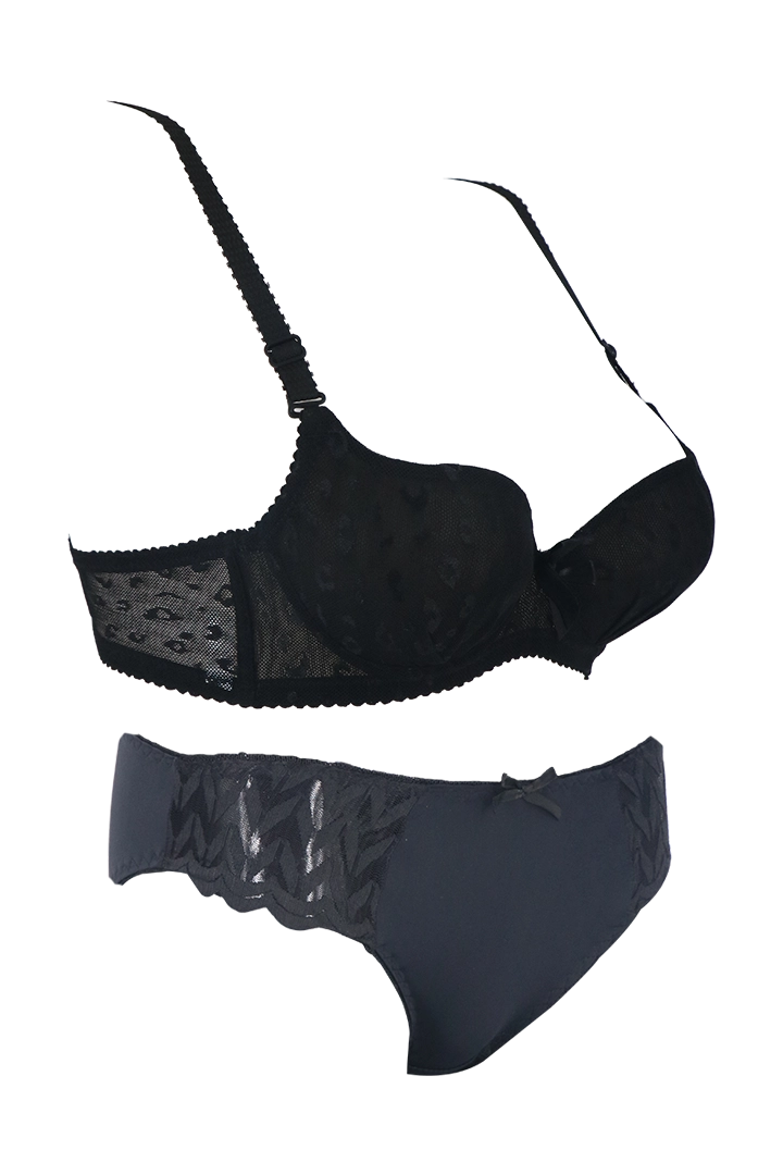 Women's Net Bra and Panty Set