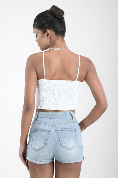 Embroidery Bustier Cami Top