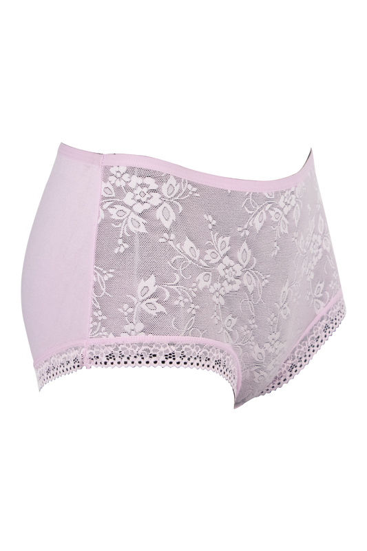 Women Cotton Lace Low Rise Panty