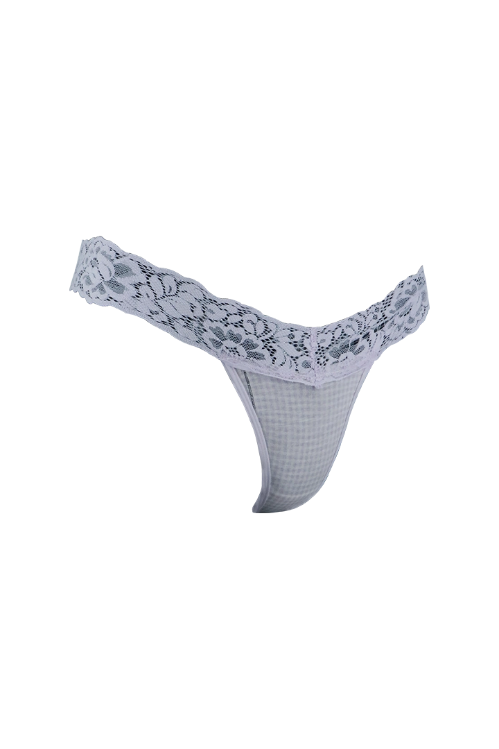 Purple Upper Lace G-String Underwear