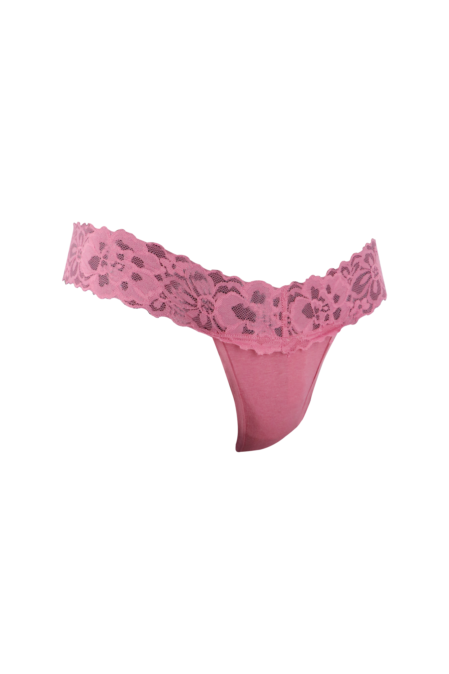 Pink Lace-Up G-String Panty