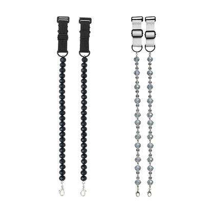 Adjustable Replacement Bra Straps for Women with Stylish Beaded Crystal Design