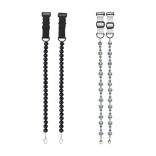 Adjustable Replacement Bra Straps for Women with Stylish Beaded Crystal Design