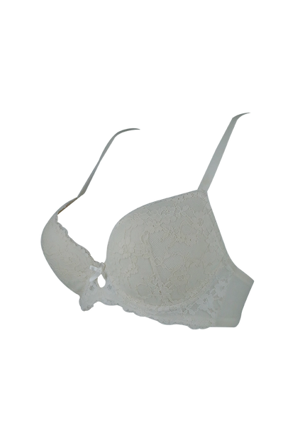 White Lace Desige Wired Bra