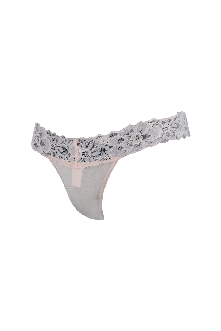 Lace Low Back G-String Panty