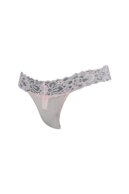 Lace Low Back G-String Panty