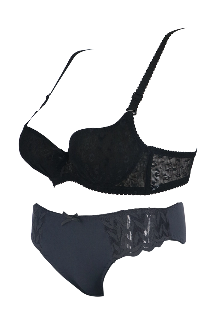 Women's Net Bra and Panty Set