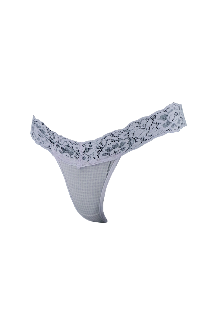 Purple Upper Lace G-String Underwear