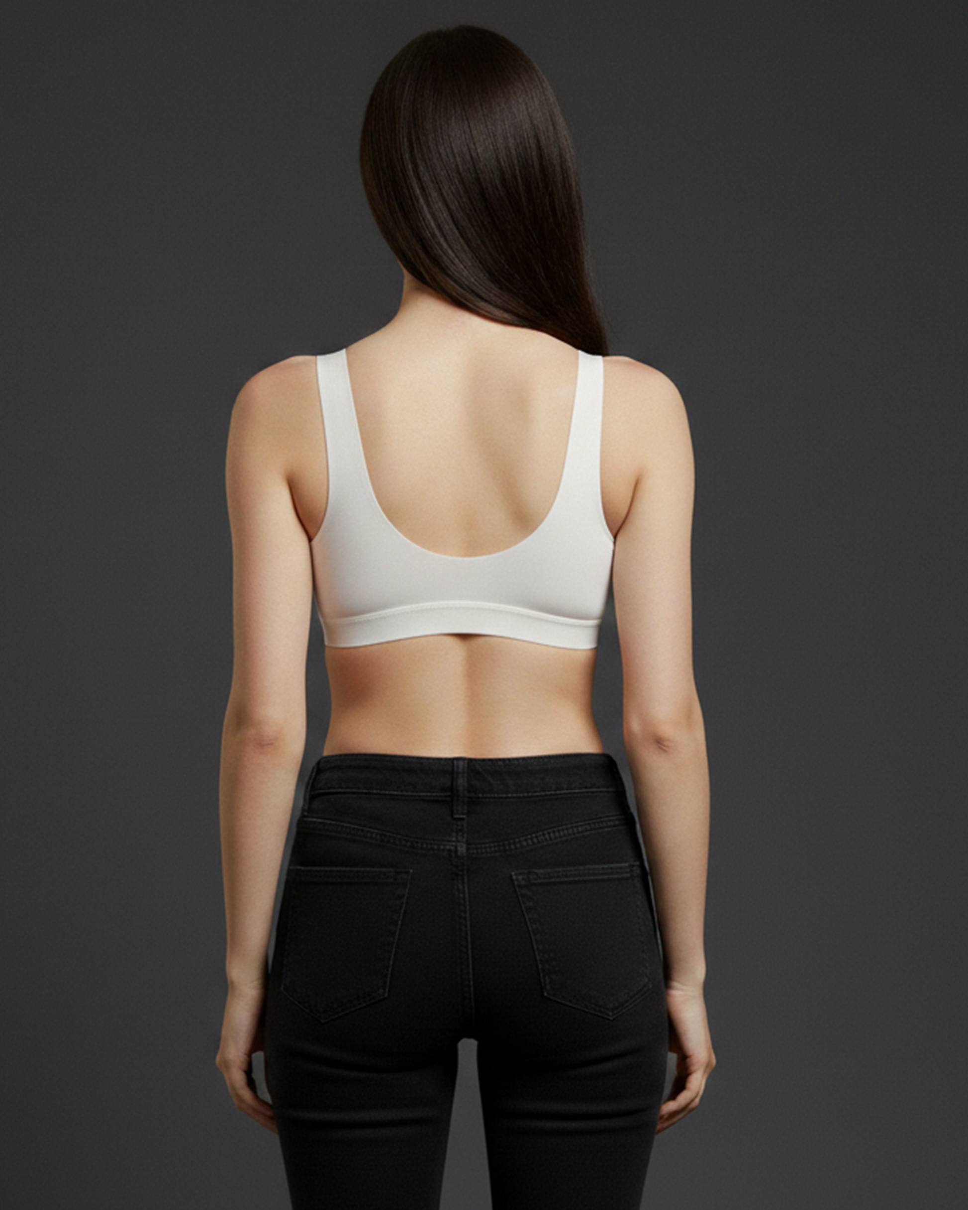 Pack of 2 White & Beige Lightly Padded Seamless Full Coverage Non Wired Polyester Sports Bra