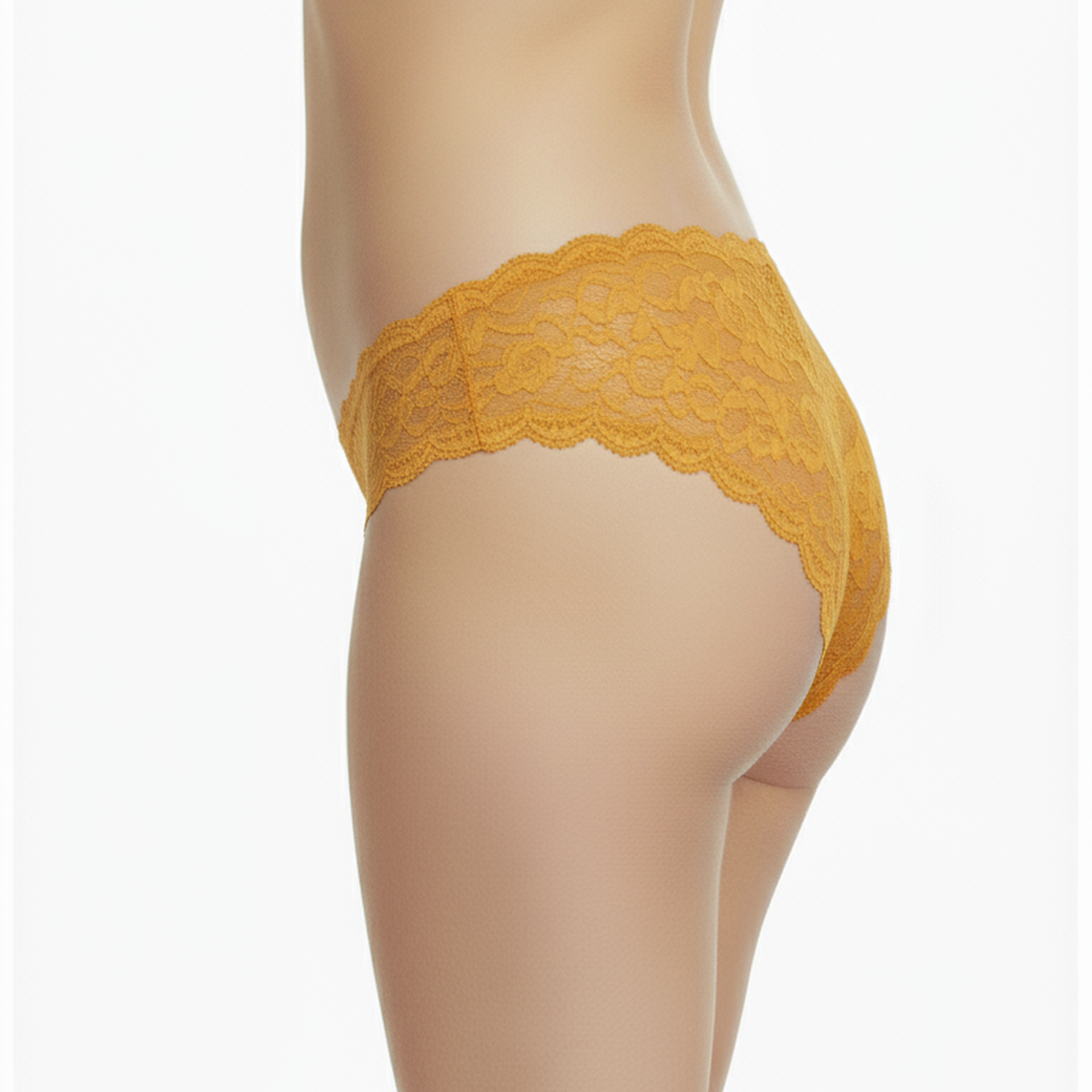 Yellow lace underwear