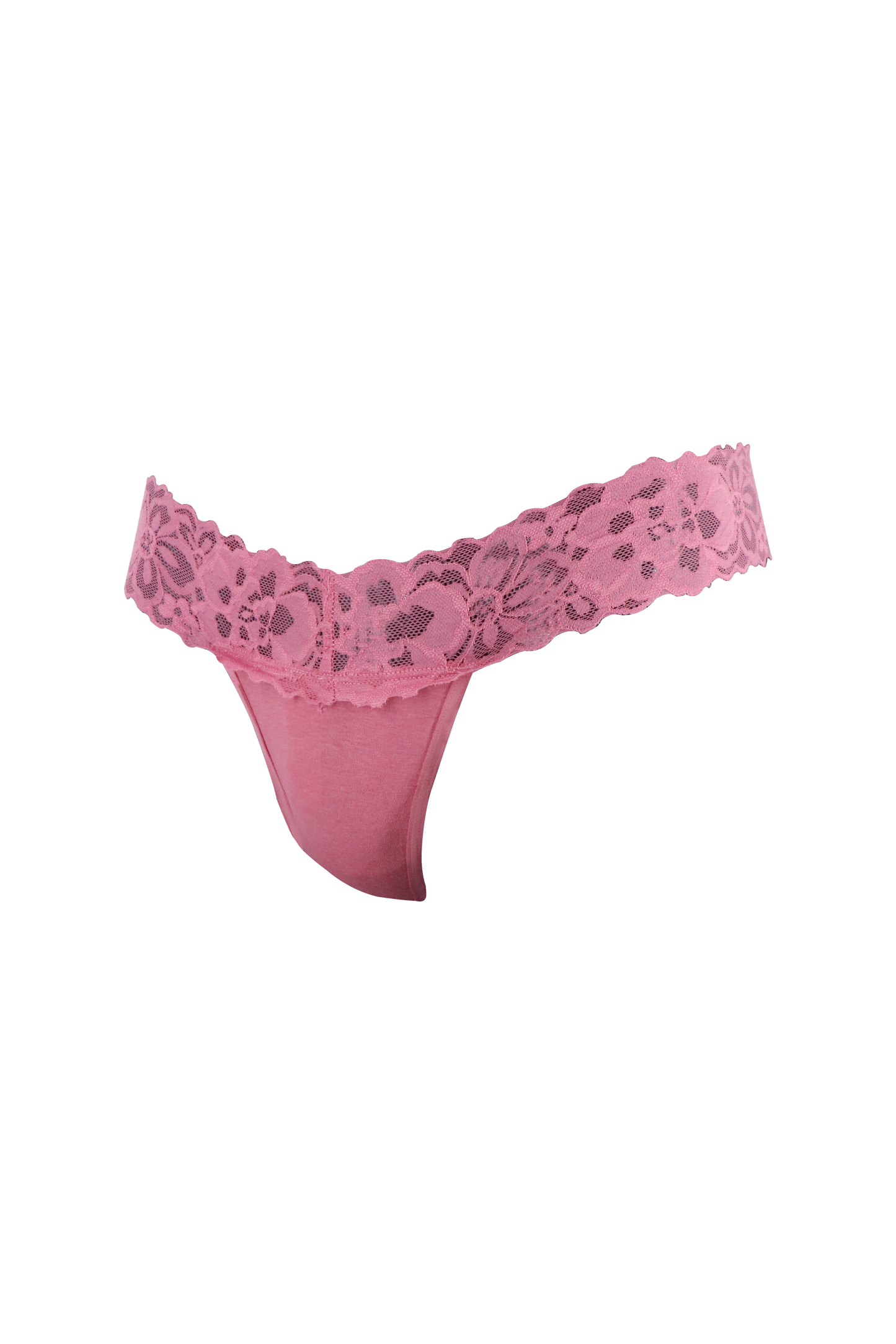 Pink Lace-Up G-String Panty