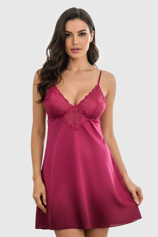 Polyester 2 Pieces Women Nightgown Set