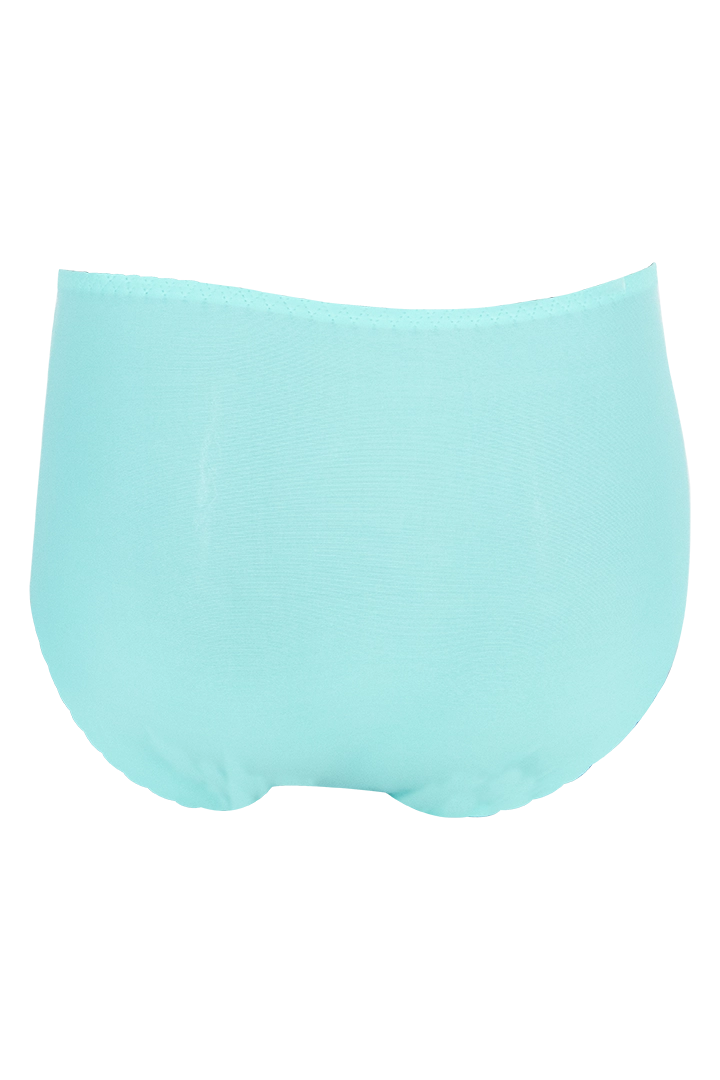 Women Ice Silk High Waist Brief