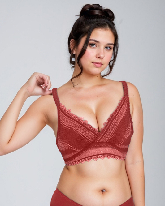 Women's Padded Lace Bra (Pack Of 2)