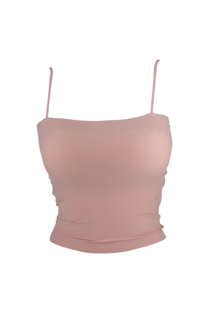 Lightly Padded Short Slip Camisole Top