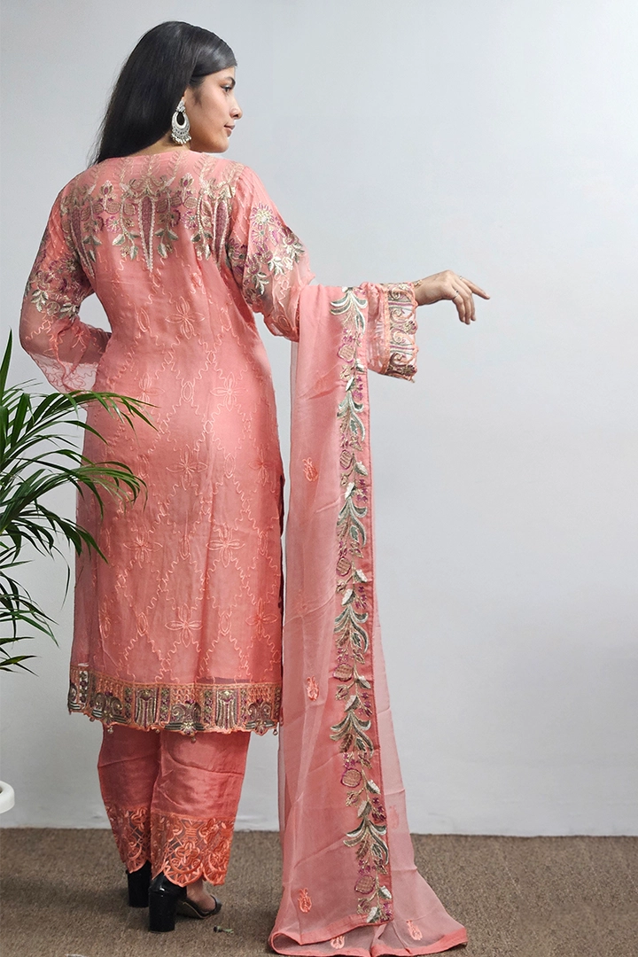 Pakistani Salwar Kameez Chiffon Dupatta Suit