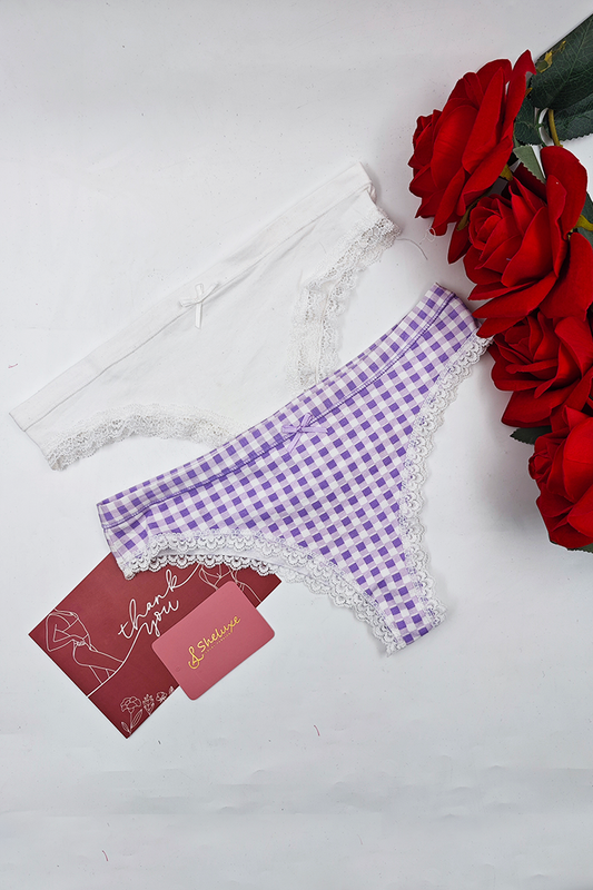 Women Print With Side Lace Panty