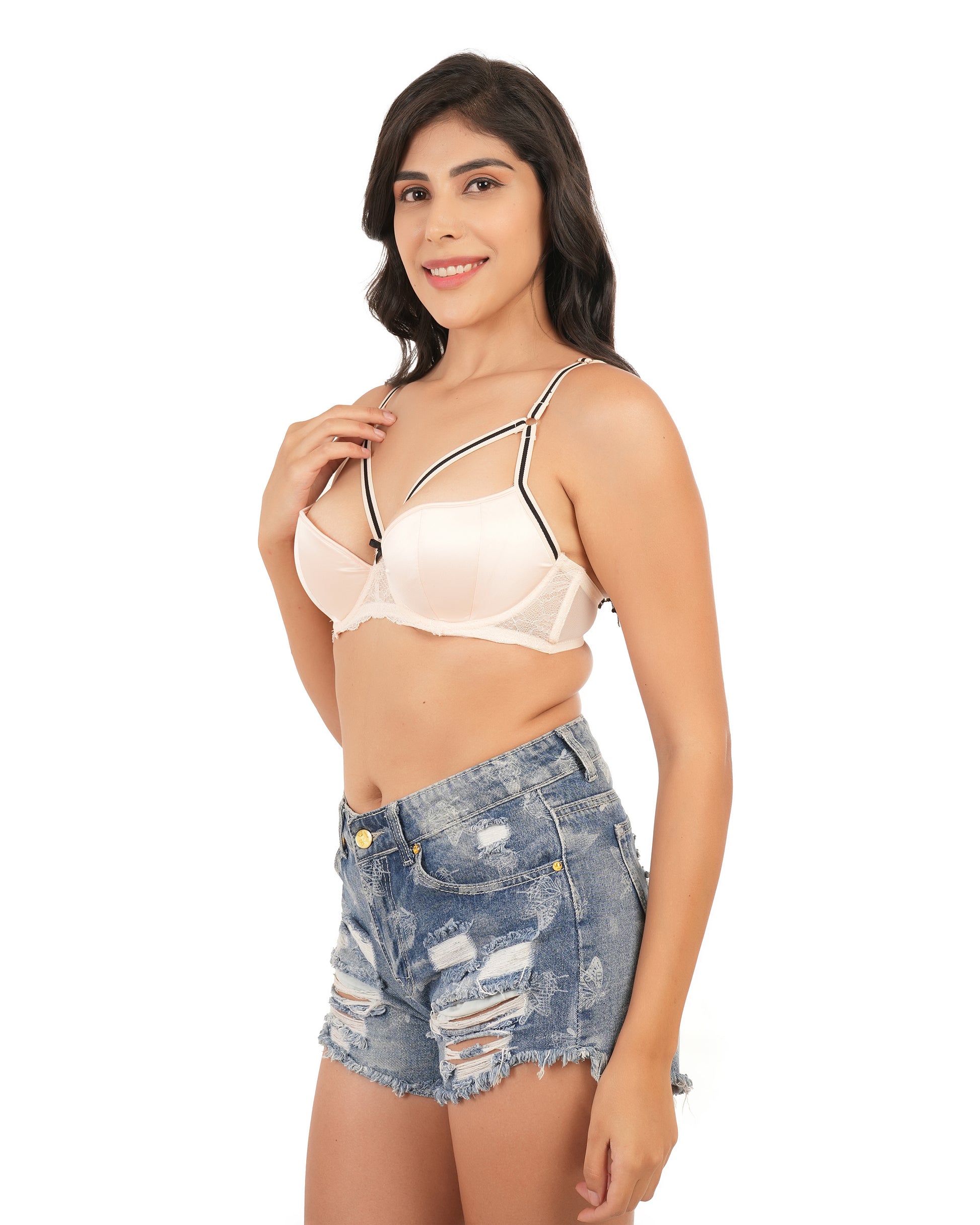 beige bralette