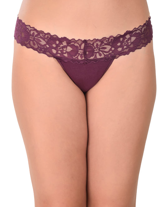 Trendy lace Thong panty for women
