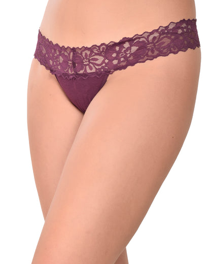 Trendy lace Thong panty for women