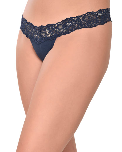 Dark Blue Ladies Thong Underwear