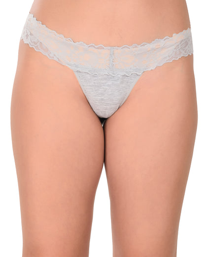 Low Waist Polyester Thong Panty