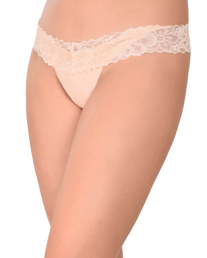 Lace Low Back Thong Panty